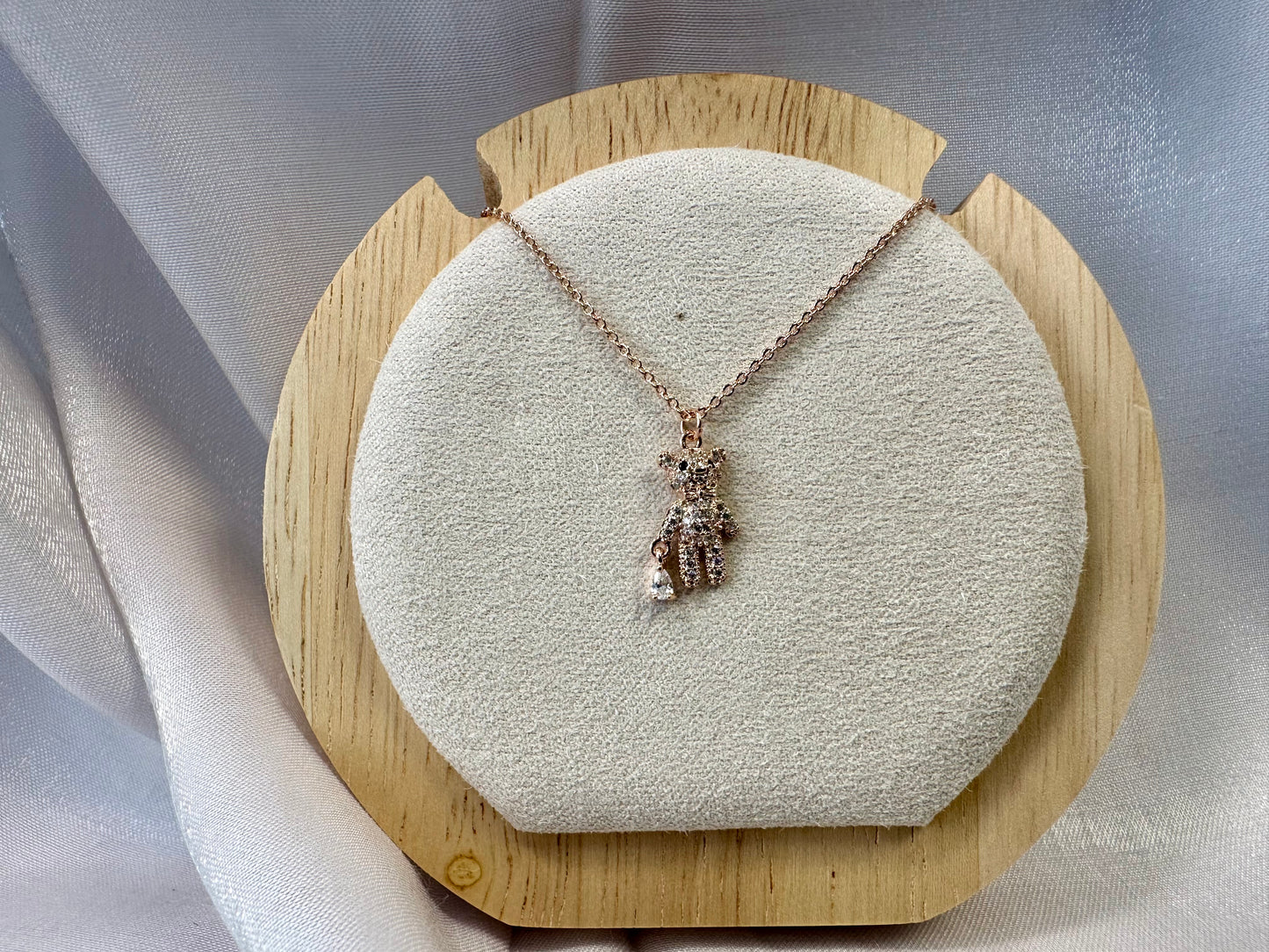 Dainty Teddy Bear Necklace